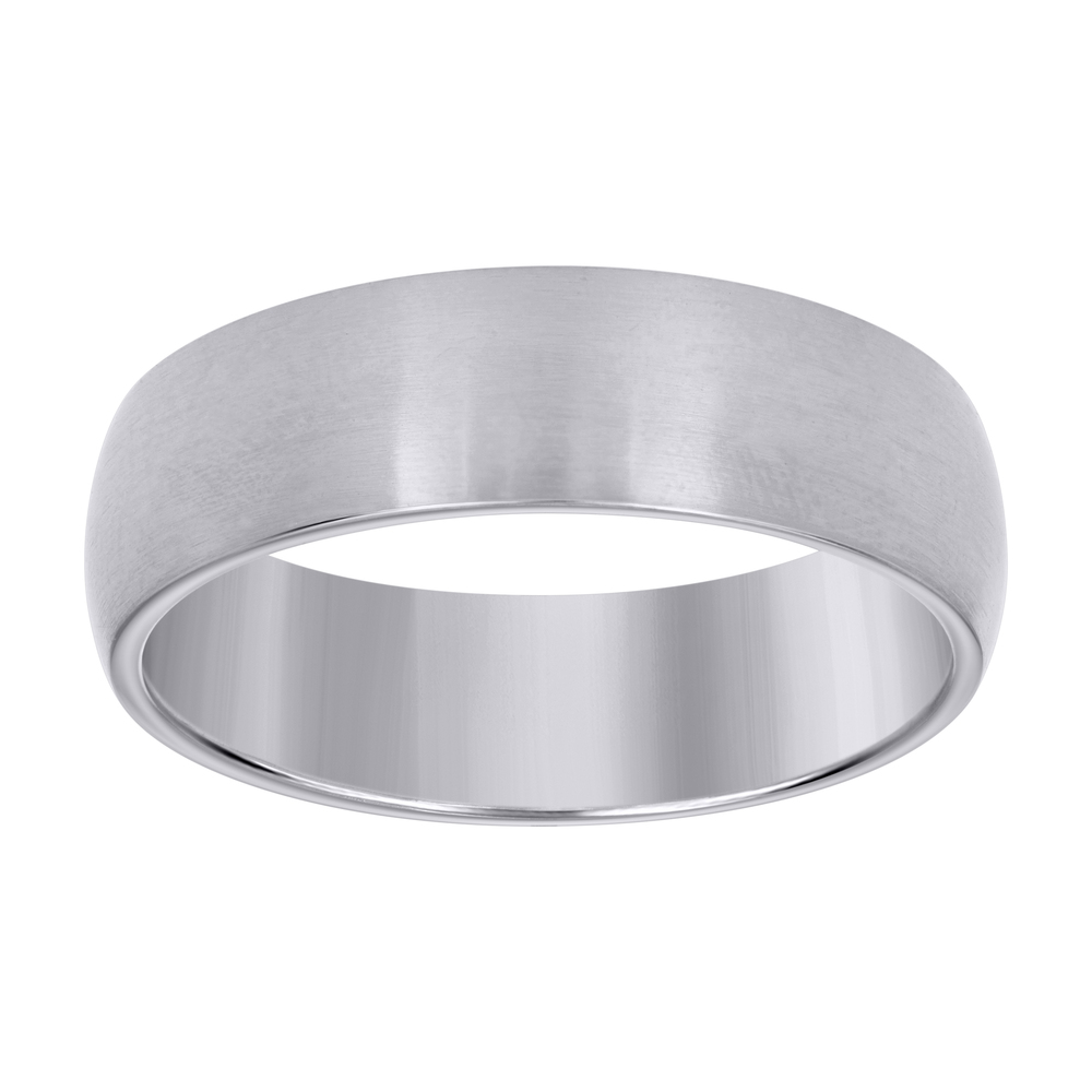 Stainless Steel Mens Comfort-Fit Wedding Band 7mm Size 12